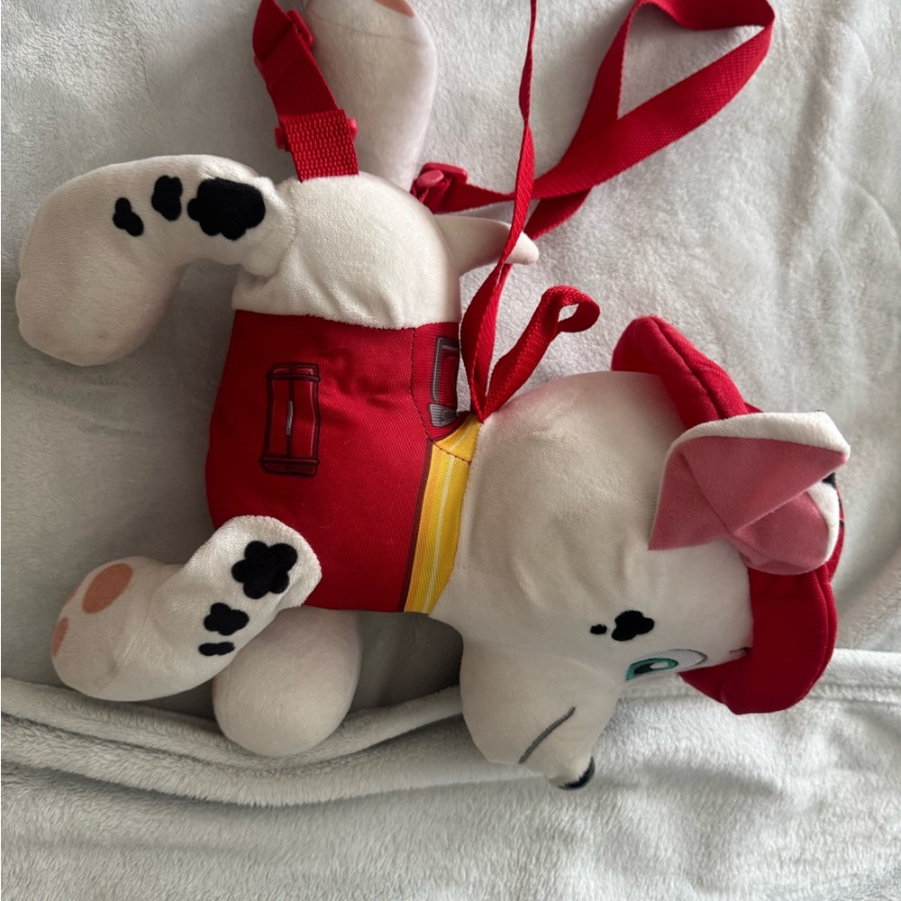 Paw Patrol Marshall Red and White Stuffed Animal backpack - Picture 3 of 3